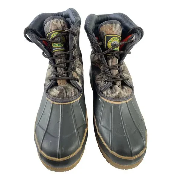 Crater Ridge Mens Size 7 Whitetail Camo Duck Boots Waterproof Steel Shank Size 7 - Picture 13 of 13